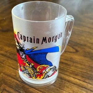Vintage Captain Morgan Frosted Plastic Beer Mug